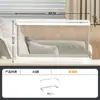 Pecera Pequeña Sala de Estar Paisaje Ecológico Plástico Transparente Pecera para Peces Dorados Filtro Oxigenador Máquina Todo en Uno Pecera de Escritorio con Tapa