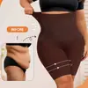 Pantalones de control de abdomen de cintura alta talla grande transfronterizos para mujer, Pantalones cortos moldeadores postparto para levantar glúteos y aplanar el abdomen
