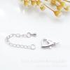 Accesorios DIY Corazón de Durazno Amor Collar Pulsera Hebilla Hebilla en Forma de Corazón Cadena de Extensión Cadena de Cola Gota de Agua