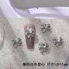 Novas decorações de laço pilha de cristal diamante liga unha arte joias vestido de noiva acabado amor diamante acessórios para unhas