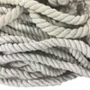 Ventas Directas de Fábrica Cuerda de Algodón Puro Cuerda de Algodón Reciclado Cuerda Trenzada de Tres Hilos Cuerda Trenzada de Dos Hilos Color Natural Fábrica de Ropa Bolsos Cuerda Trenzada
