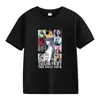 Europa y Estados Unidos Transfronterizo Más Vendido Clase Padres e Hijos Ropa Ropa Infantil Verano Color Sólido Estampado de Letras Algodón Manga Corta Camiseta
