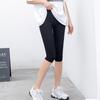 Leggings cortos de modal para mujer, de verano, finos, para exteriores, para chicas gorditas, de talla grande, elásticos, con rosca, de cintura alta, para yoga