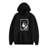 Novo desenho animado fantasma extinção lâmina em torno solto casual impresso moda masculina e feminina outono e inverno suéter com capuz