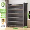 Estante de Cocina de Pie Gabinete de Almacenamiento Multicapa Horno de Microondas Doméstico Gabinete Multifuncional con Puerta Gabinete de Almacenamiento a Prueba de Polvo