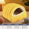 Nido para Mascotas, Nido Cálido para Gatos para Todas las Estaciones, Nido de Invierno para Gatos, Nido para Perros, Cama Cerrada Universal para Gatos para Todas las Estaciones, Extraíble y Lavable