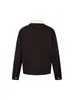 Marca de Tendencia Retro Americana Chaqueta Falsa de Dos Piezas para Hombres y Mujeres, Moda Casual de Tendencia Cárdigan Holgado Top de Manga Larga