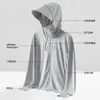 Rascacielos Hielo Seda UPF50+ Ropa Protección Solar Hombre Verano 2025 Nuevo Anti-UV Transpirable Delgado Pesca Ropa Protección Solar