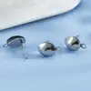 Pin de Oreja de Acero Inoxidable Bola Pendientes Distintivos Joyería para Orejas diy Material Hecho a Mano con Adornos Colgantes Accesorios para Pendientes Venta al por Mayor