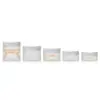 Atacado 89 Dentes Esfoliante Tampa Flip Pad de Algodão Compressa Úmida Pote 180-480g Escova de Dente Esfoliante Frasco Máscara de Argila Frasco de Creme