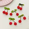 Punto Cereza Bola de Pelo Alta Elasticidad Bola de Pelo DIY Linda Pasador para Niños Alta Elasticidad Hoja DIY Accesorios para Ropa Accesorios