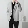 Nueva Chaqueta de Traje Casual de Otoño para Hombre ins Moderna Delgada Versátil de Negocios Holgada Fresca con Caída Traje Superior