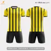 Camisas de futebol de secagem rápida para jovens do campus, uniformes para equipes de clubes infantis, suporta a impressão de nomes e números