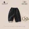 Calça infantil 2026 nova coleção outono, calça casual floral para bebês e crianças pequenas, calça longa versátil estilo coreano para bebês meninas