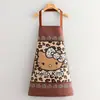Delantal Impermeable de Dibujos Animados para Uso en Cocina, Delantal Anti-Manchas de Aceite para Cocinar, Catering, Ropa de Trabajo Resistente al Desgaste de Nuevo Estilo para Hombres y Mujeres