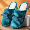 Pantuflas de algodón para mujer, cálidas, antideslizantes y resistentes al desgaste, para uso exterior, de felpa, para hombre, 2024