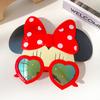 Gafas de sol de moda para niñas, divertidas y bonitas de dibujos animados para cumpleaños, populares en internet de Corea del Sur, accesorios de fotos para niñas.