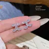 Pendientes de Moda de Aguja de Plata 925 con Cubos de Perla de Venta Caliente Pendientes Dulces de Nicho de Gama Alta Pendientes de Diseño Exquisito