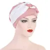 Amazon Sombrero Turbante Suave Trenzado Lateral Multicolor Gorro para Quimioterapia Nuevo Modelo Transfronterizo