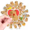 50 Adesivos Fofos de Capivara Pacote de Expressões de Capivara com Tema de Cura Materiais para Diário Novos Adesivos Decorativos Transfronteiriços
