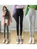 Leggings Antiderrapantes de Cintura Alta para Mulheres, Comprimento Nove Pontos, Tamanho Grande para Mulheres Curvilíneas, Calças Apertadas Elásticas Emagrecedoras de 100kg