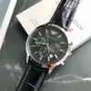 Reloj Clásico para Hombre de Tres Ojos y Tres Agujas Modelo Casual de Negocios 2448 Correa de Acero 2434