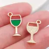 20 Hojas de Cactus Verdes Cayendo Trébol de Cuatro Hojas Amor Aleación Colgante DIY Pulsera Hecha a Mano Accesorios de Joyería