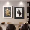 Pintura Decorativa Abstrata Simples para Restaurante, Mural de Parede Moderno de Luxo Leve para Sofá de Sala de Estar, Pintura de Suspensão de Mesa de Sala de Jantar de Alta Qualidade