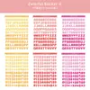 Adesivos Coloridos Alfanuméricos em Inglês para Caderno de Bolso Material para Caderno Álbum de Fotos Guka Colagem de Cânhamo Decorativa Adesivos DIY