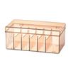 Caja de Almacenamiento Transparente para Pestañas y Cosméticos de Manicura con Diseño de Tapa a Prueba de Polvo Gran Capacidad Elegante Generosa Acrílico Joyería
