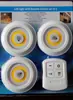 Luz nocturna mini de inducción transfronteriza COB control remoto inducción Luz Pat dormitorio armario gabinete luz táctil lámpara de mesita de noche