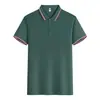 Camisa Polo de Manga Curta Respirável e Absorvente de Suor para o Verão com Gola Lapela, Roupa de Trabalho Personalizada com Impressão de Logo para Grupos Corporativos