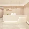 Balcão de Caixa Simples Moderno para Salão de Beleza, Balcão para Loja de Roupas, Centro de Cuidados Pós-Parto, Balcão de Recepção para Empresa, Balcão de Recepção para Clínica Odontológica