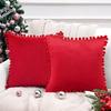 Almofada Decorativa Veludo Holandês Formato de Bola Nordic Light Luxury Sala de Estar Capa de Almofada para Sofá Almofada Lombar Cabeceira de Cama 45X45cm