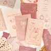 Paquete de Materiales Yuxian: Miau y Dulce Momento, Papel Especial Ligero Retro, Material para Diario, Notas Adhesivas para Estudiantes, Decoración para Empaque DIY