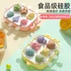 Molde de Silicona para Helado de Dibujos Animados DIY de Grado Alimenticio para Uso Doméstico, Caja de Palitos para Paletas de Hielo, Molde de Hielo