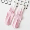 Calcetines de Yoga de Color Degradado de Media Pantorrilla Antideslizantes de Silicona para Piso Fitness Pilates Aeróbicos Deportivos para Mujer Venta al por Mayor