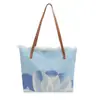 Bolsa de Lona con Borlas de Gran Capacidad para el Verano 2025 Bolsa de Playa de Loto Bolso Tote Tejido de Hombro para Mujer