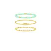 Conjunto de Pulseiras Europeias de Moda em Cobre Banhado a Ouro 14k com Pérolas para Mulheres Design Exquisito Versátil Senso de Moda Joias de Mão