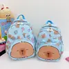 Mochila Escolar Infantil Linda con Estampado de Dibujos Animados, Moderna para Niños y Niñas, Estudiantes de Primaria, Ligera y Versátil, Mochila de Capibara