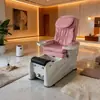Sofá para Salón de Uñas, Sillón Reclinable Eléctrico para Pedicure, Silla de Belleza para Pestañas y Pies, Silla para Lavado de Pies con Masaje Dedicada para Salón de Belleza y Tatuaje de Cejas