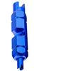 Llave inglesa para neumáticos, herramienta de extensión francesa americana, para válvula de extracción de núcleo, boquilla de aire, reparación de bicicleta, cámara de neumático, color negro, ninguna