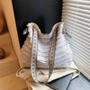 Bolso Tote de Gran Capacidad, Moderno y Único Estilo Étnico, Nuevo 2025, Bolso de Tela Versátil de Nicho, Bolso de Hombro Texturizado para Mujer
