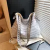 Bolso Tejido de Paja de Gran Capacidad para Mujer, Nuevo Bolso Tejido Casual para Vacaciones en la Playa con Cintas de Colores, Bolso Tote de un Solo Hombro para Commuter para Mujer