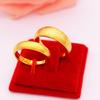 Anillo de pareja de oro vietnamita de larga duración que no se desvanece, joyería de cobre chapado en oro grueso, anillo abierto brillante de lluvia de meteoritos para hombres y mujeres