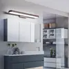 Luz frontal de espejo minimalista nueva, luz de relleno para espejo de maquillaje moderno y simple, luz para gabinete de espejo de tocador de baño de lujo ligero