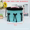Cubo de la Fortuna para Sala de Estar, Cuenco del Tesoro, Cesta de Almacenamiento de Ropa para Dormitorio Tejida con Cuerda de Algodón, Cesta Redonda para Almacenamiento de Juguetes, Almacenamiento Decorativo