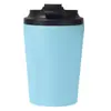 Taza de Café de 12 OZ con Revestimiento de Acero Inoxidable 304 y Escala, Aislada, Portátil, Tapa abatible, Taza de Leche, Personalizable