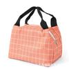 Bolsa de almuerzo de tela Oxford a cuadros Amazon Explosions Bolsa de almuerzo plegable portátil Bolsa de hielo fresca aislante Personalizada de fábrica