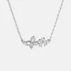 Collar Colgante de Mariposa con Circonita Completa Gulia para Mujer, Cadena para Clavícula, Cadena de Cuello de Nicho de Lujo Ligero de Alta Gama, Accesorio Modelo Nuevo 2026